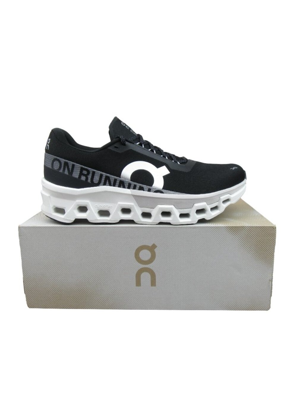 ON Cloudmonster 2 Athletic Running Shoes Men's Size 11.5 Black White NEW